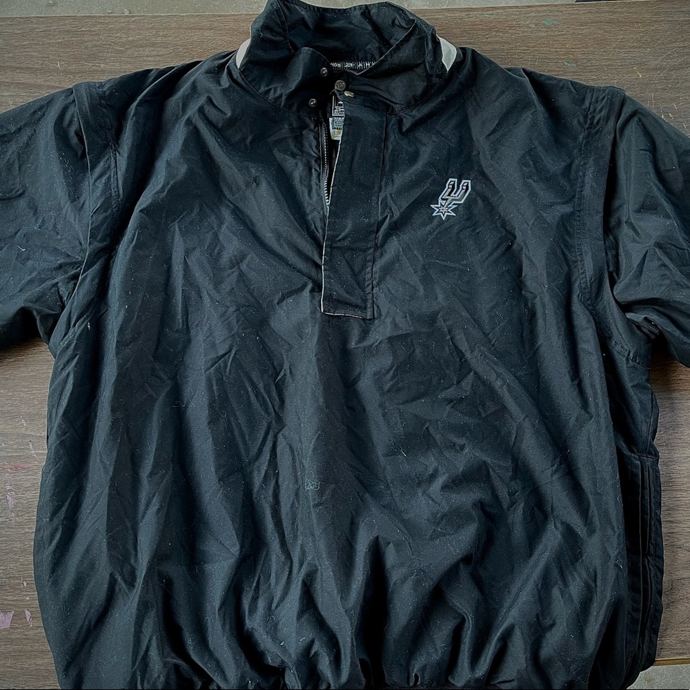Vintage Spurs A-Head Championship Windbreaker